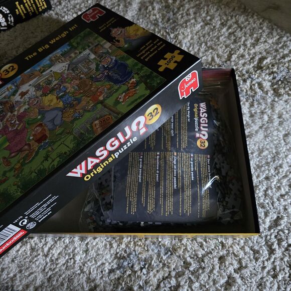 WASGIJ 1000 Pieces puzzle Original 32 The Big Weigh In COMPLETE - Picture 2 of 3